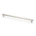 Crispin Reeded T-Bar Cupboard Pull Handle Satin Nickel 448mm