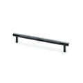 Brunel Knurled T-Bar Cupboard Pull Handle Dark Bronze PVD 160mm