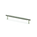 Brunel Knurled T-Bar Cupboard Pull Handle Satin Nickel 160mm
