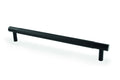 Brunel Knurled T-Bar Cupboard Pull Handle Black 192mm