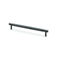 Brunel Knurled T-Bar Cupboard Pull Handle Dark Bronze PVD 192mm