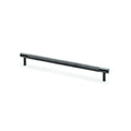 Brunel Knurled T-Bar Cupboard Pull Handle Dark Bronze PVD 224mm