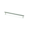 Brunel Knurled T-Bar Cupboard Pull Handle Satin Nickel 224mm