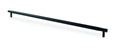 Brunel Knurled T-Bar Cupboard Pull Handle Black 448mm