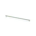 Brunel Knurled T-Bar Cupboard Pull Handle Polished Nickel 448mm