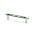 Brunel Knurled T-Bar Cupboard Pull Handle Polished Nickel 96mm