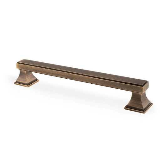 Jesper Square Cupboard Pull Handle Antique Brass 160mm