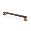 Jesper Square Cupboard Pull Handle Antique Brass 224mm