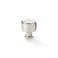 Leila Hammered Cupboard Knob Polished Nickel 30mm