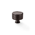 Leila Hammered Cupboard Knob Dark Bronze 35mm