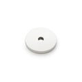 Alexander & Wilks Circular Backplate in a round shape, featuring a polished finish and a central hole, designed for mounting purposes.