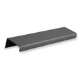 Alexander & Wilks Tilly Finger Pull in a matte grey finish, featuring a sleek, minimalist design with a curved lip for easy gripping, ideal for modern cabinetry.