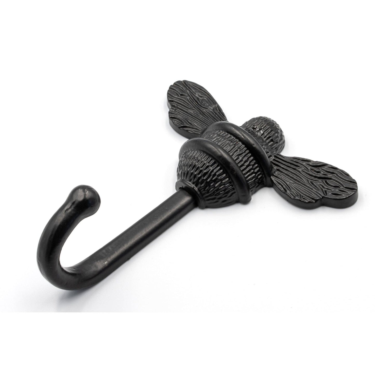 Brass bee Coat Hook - Black Finish - Brass bee