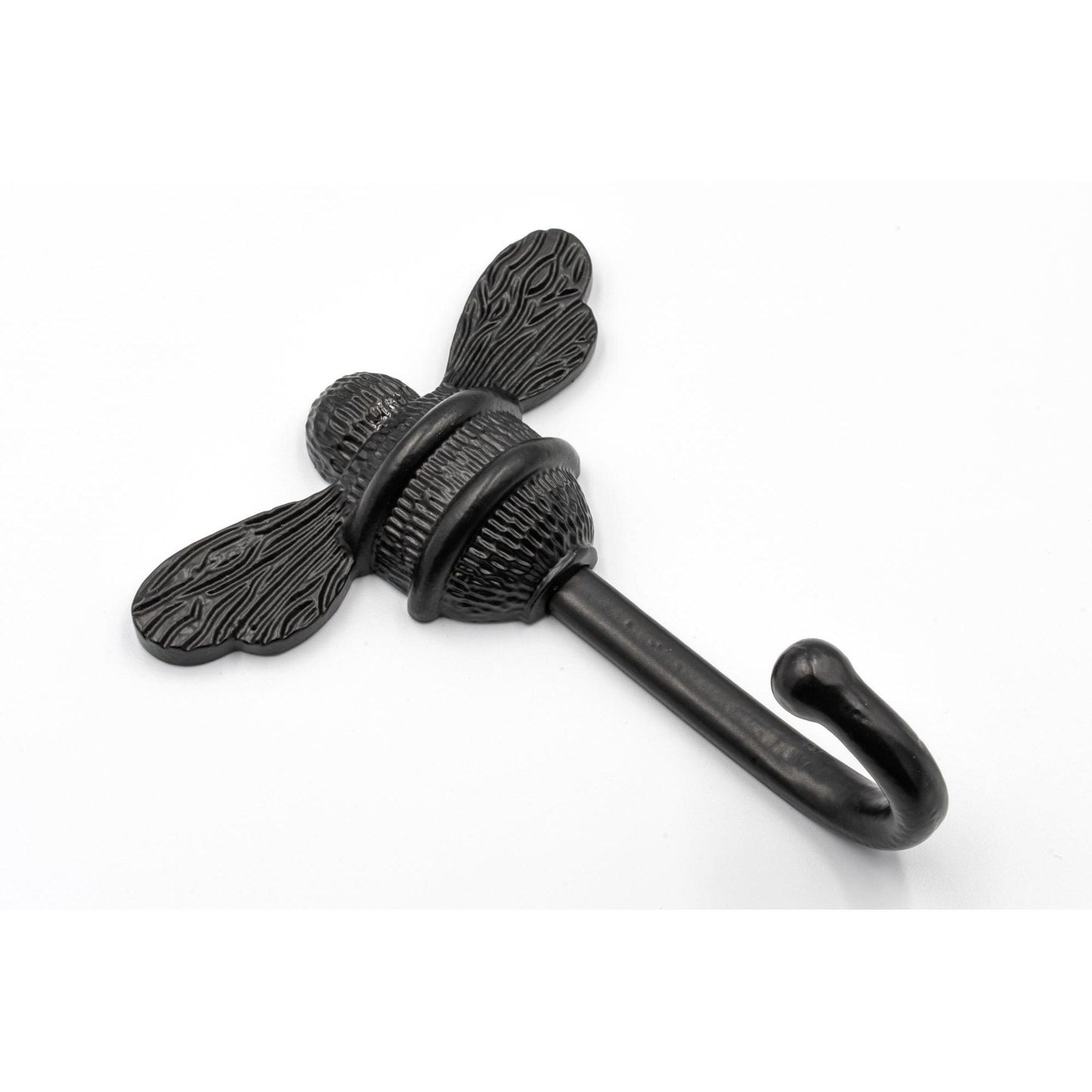 Brass bee Coat Hook - Black Finish - Brass bee