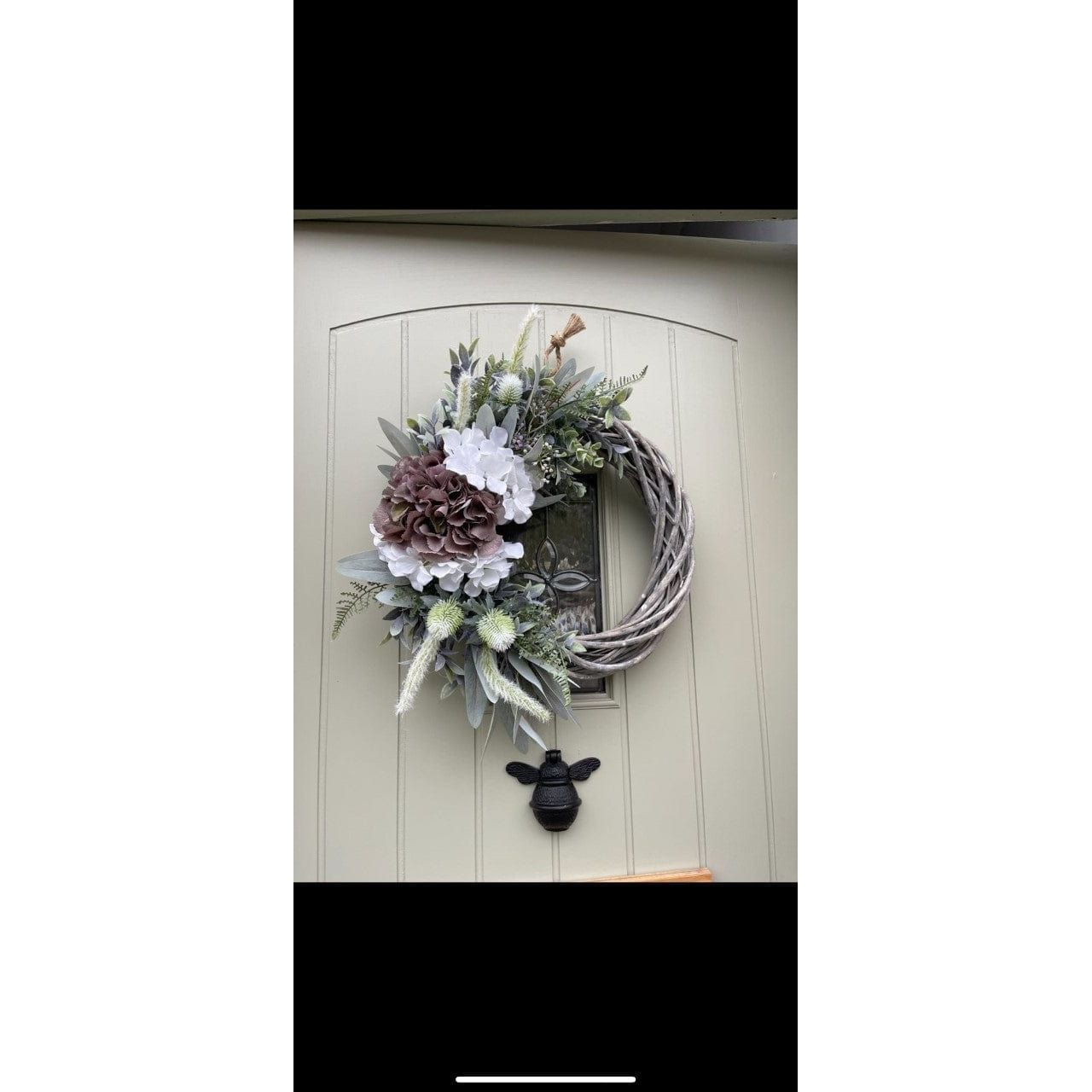 Brass Bee Door Knocker - Black Finish - Brass bee