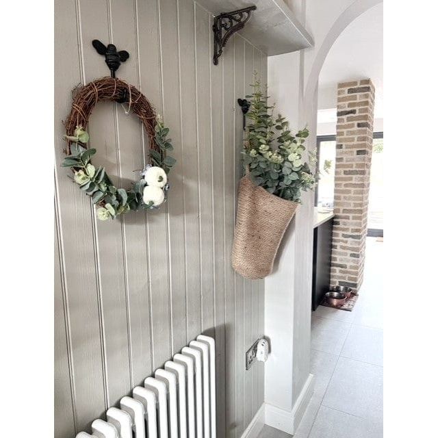 Brass bee Coat Hook - Black Finish - Brass bee