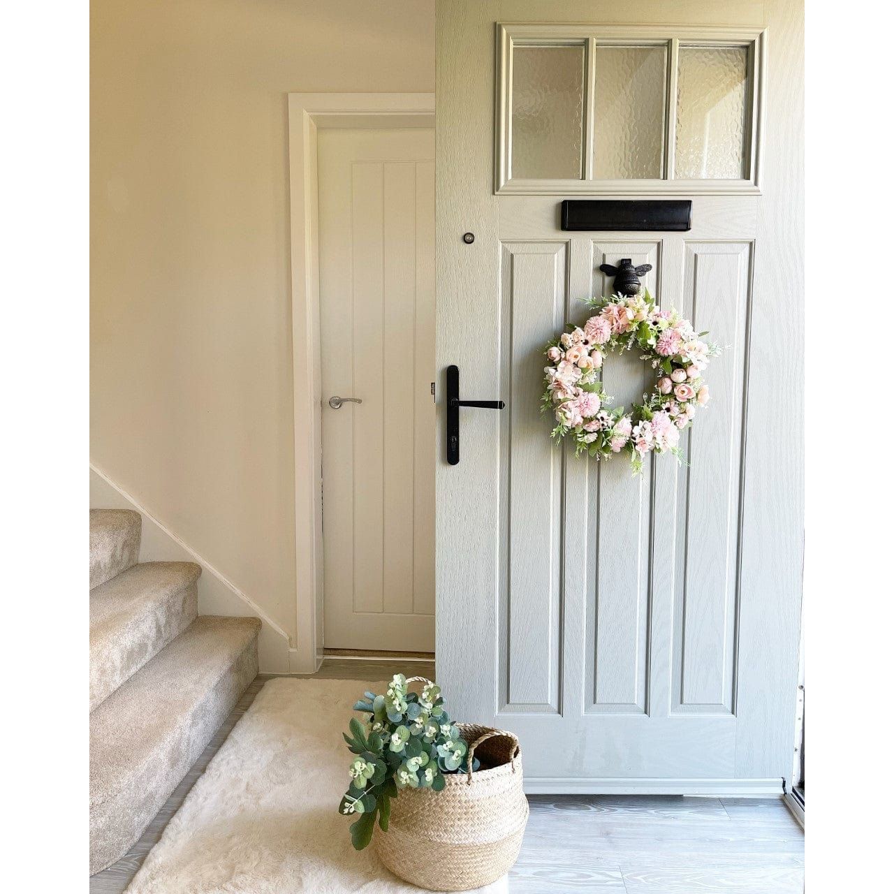 Brass Bee Door Knocker - Black Finish - Brass bee