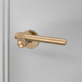 Buster + Punch Door Handle Set / Cast / Sprung Brass