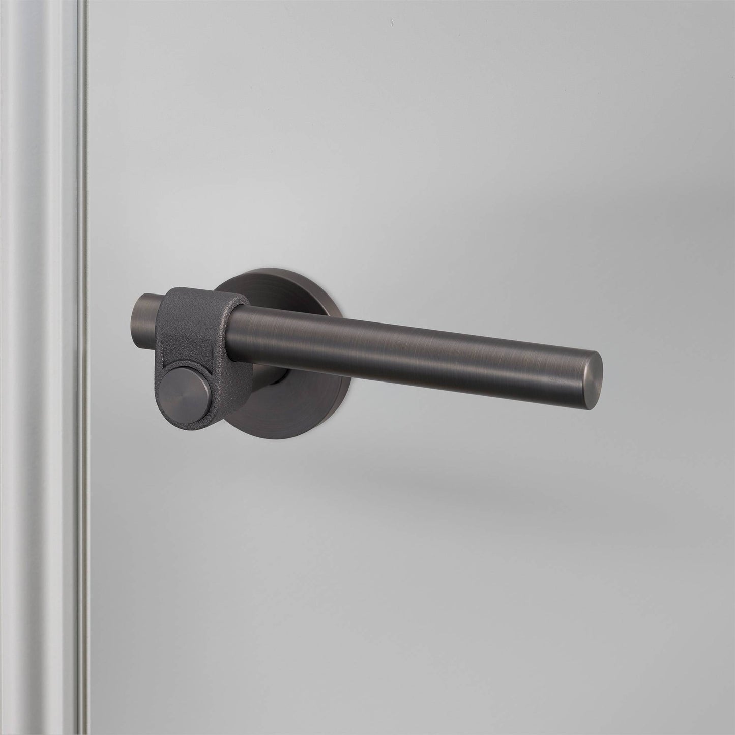 Buster + Punch Door Handle Set / Cast / Sprung Smoked Bronze