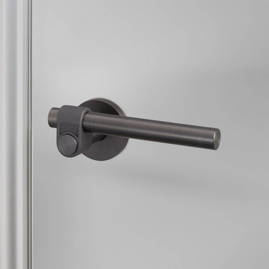 Buster + Punch Door Handle Set / Cast / Sprung Smoked Bronze