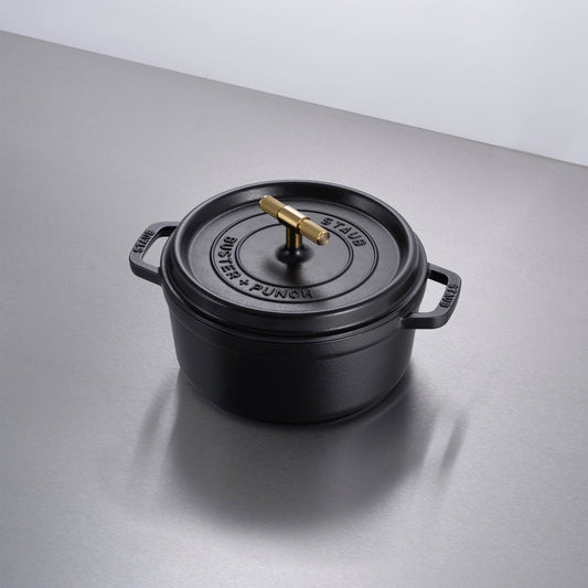Buster + Punch Cocotte / 24CM / Cross / Staub / Black Brass