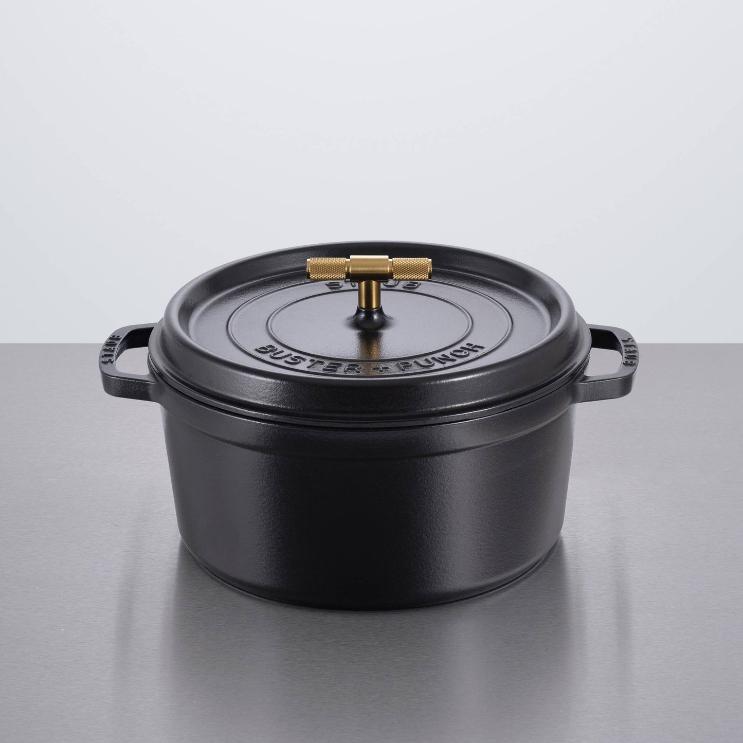 Buster + Punch Kitchen Product Sku Size Finish 1 Finish 2 Ex Vat Inc Vat Cocotte / 28CM / Cross / Staub / Black gallery