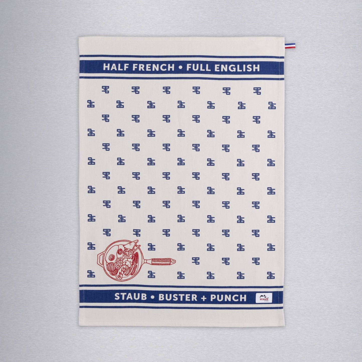 Buster + Punch Kitchen Towel / Staub / Full English / Blue White