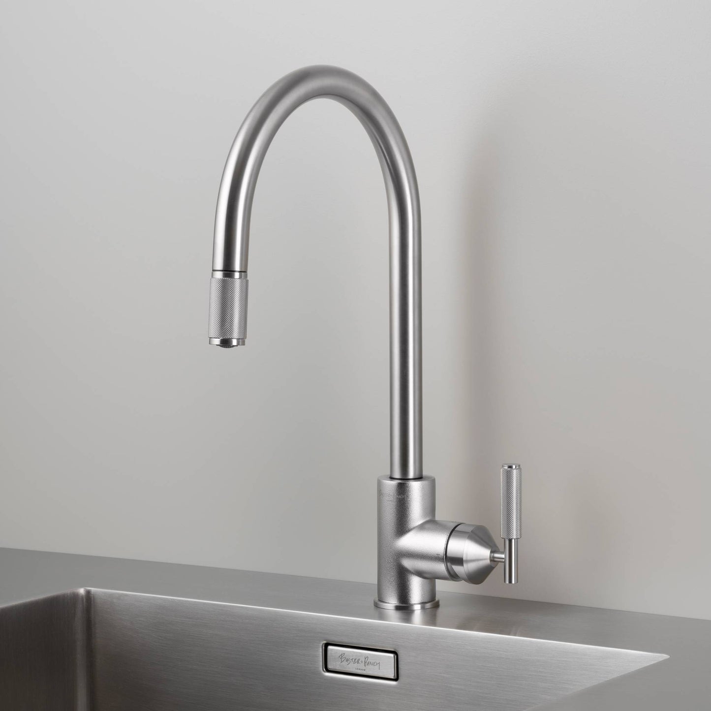 UK Kitchen Tap Pull-Out Mixer Cross Steel