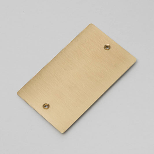 Buster + Punch 2G Wall Plate / Blank Brass