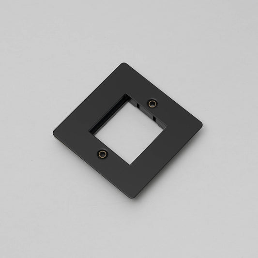 1G Wall Plate / For 1 Module 45MM Black