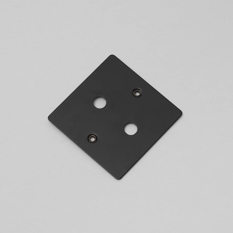 1G Wall Plate / For 2 Dimmers Only - Black