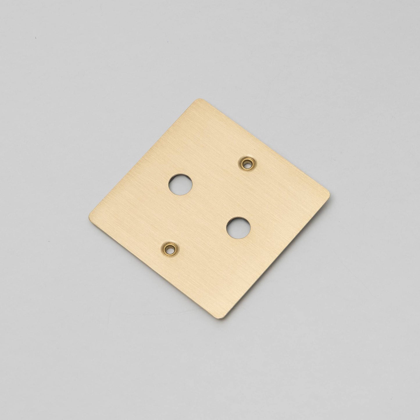 1G Wall Plate / For 2 Dimmers Only - Brass