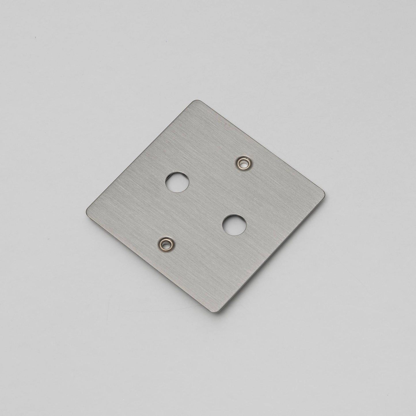 1G Wall Plate / For 2 Dimmers Only - Steel