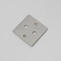 1G Wall Plate / For 2 Dimmers Only - Steel