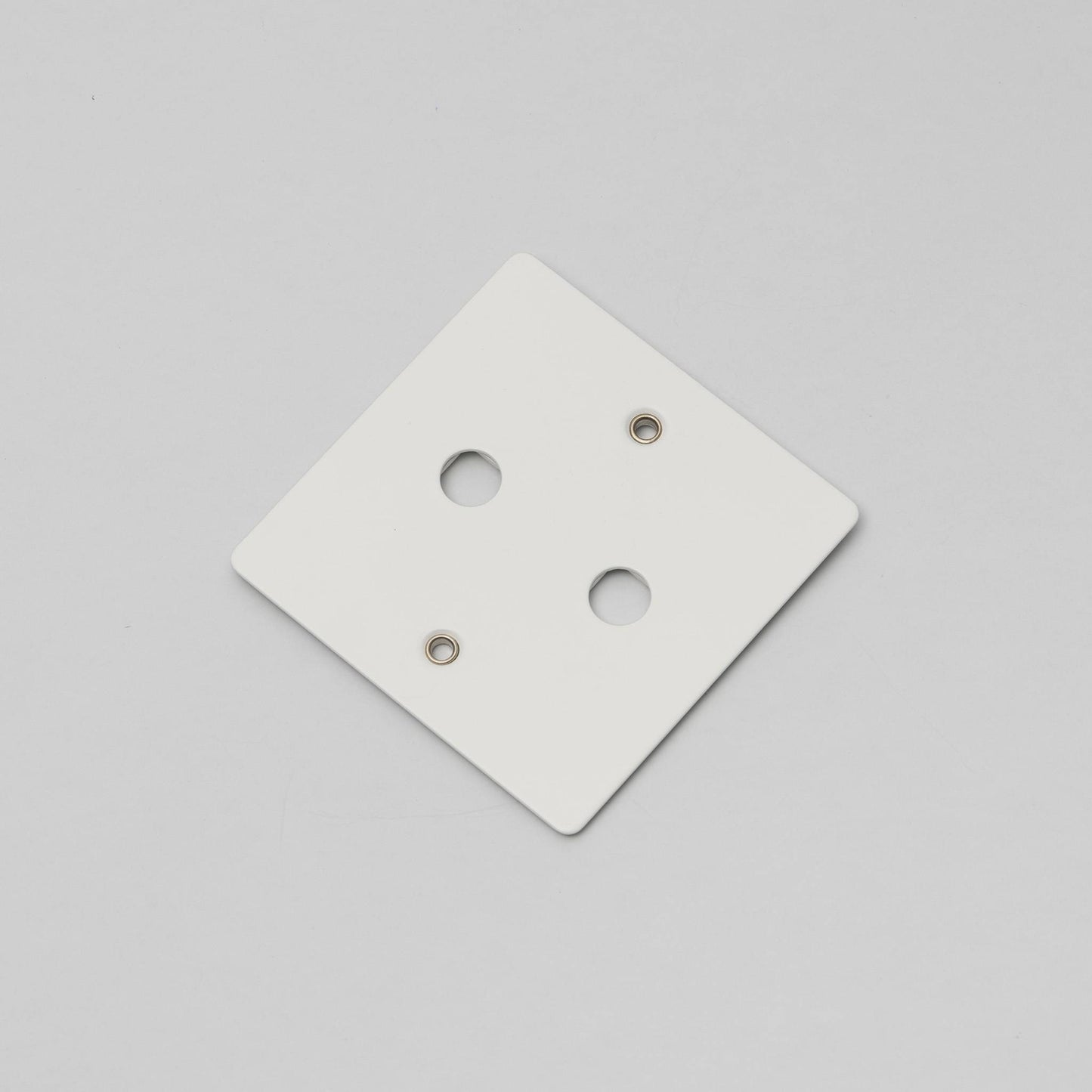 1G Wall Plate / For 2 Dimmers Only - White