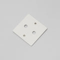 1G Wall Plate / For 2 Dimmers Only - White