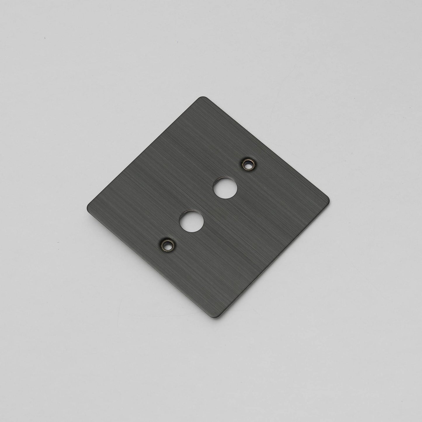 Buster + Punch 1G Wall Plate / For 2 Toggles Only Smoked Bronze
