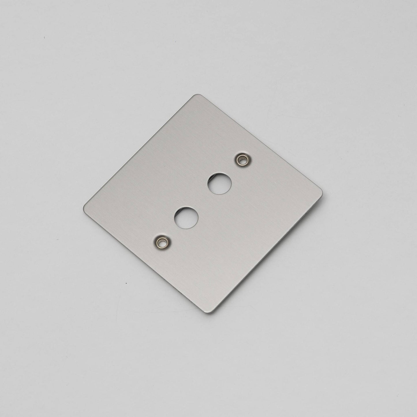 Buster + Punch 1G Wall Plate / For 2 Toggles Only Steel