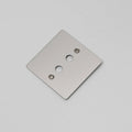Buster + Punch 1G Wall Plate / For 2 Toggles Only Steel