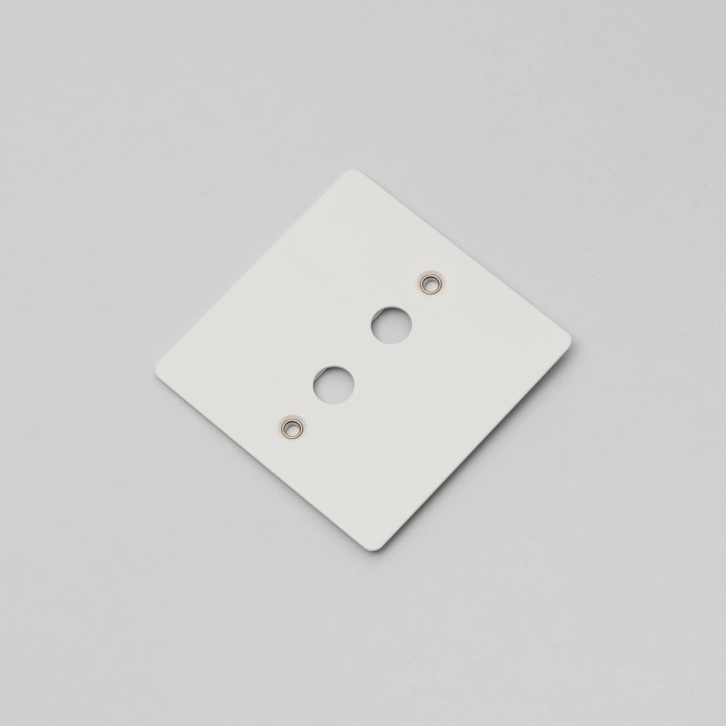 Buster + Punch 1G Wall Plate / For 2 Toggles Only White