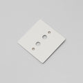 Buster + Punch 1G Wall Plate / For 2 Toggles Only White