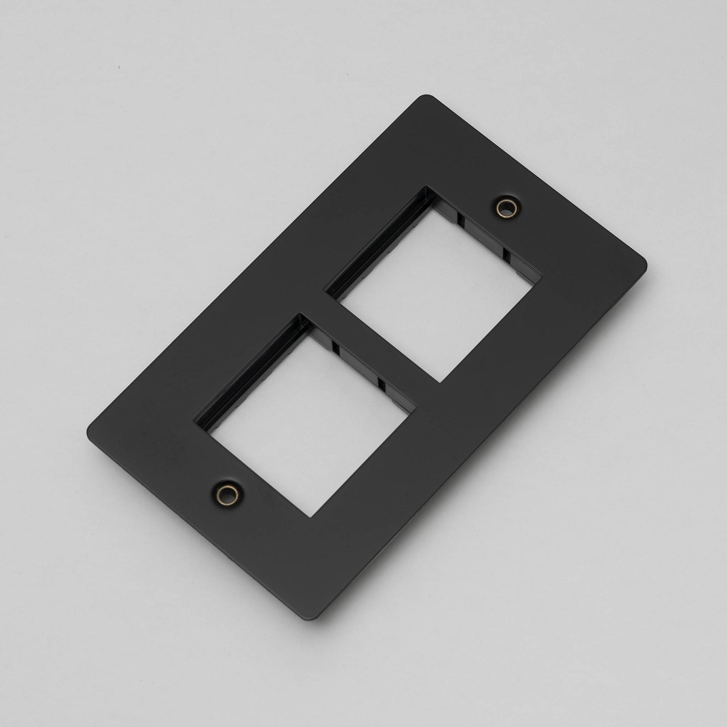 Buster + Punch 2G Wall Plate / For 2 Modules 45MM Black