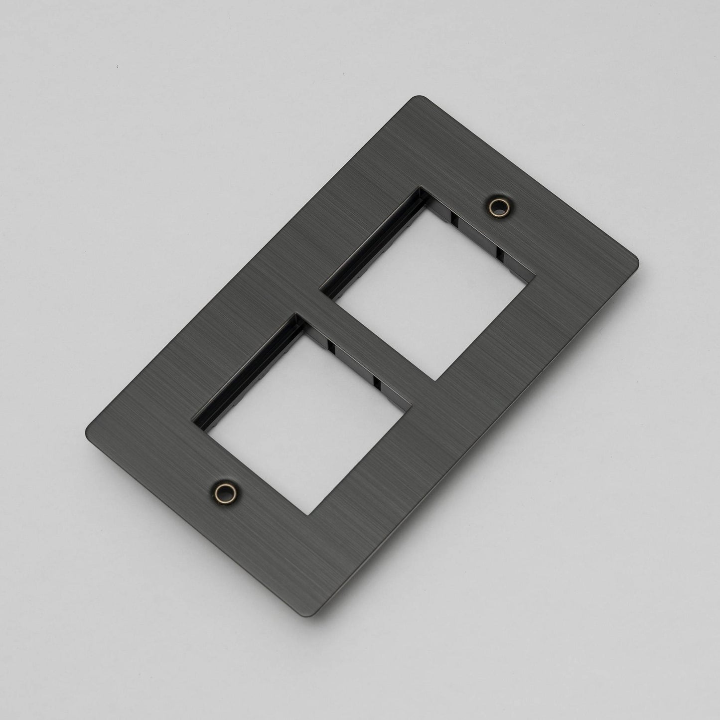 Buster + Punch 2G Wall Plate / For 2 Modules 45MM Smoked Bronze