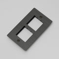 Buster + Punch 2G Wall Plate / For 2 Modules 45MM Smoked Bronze