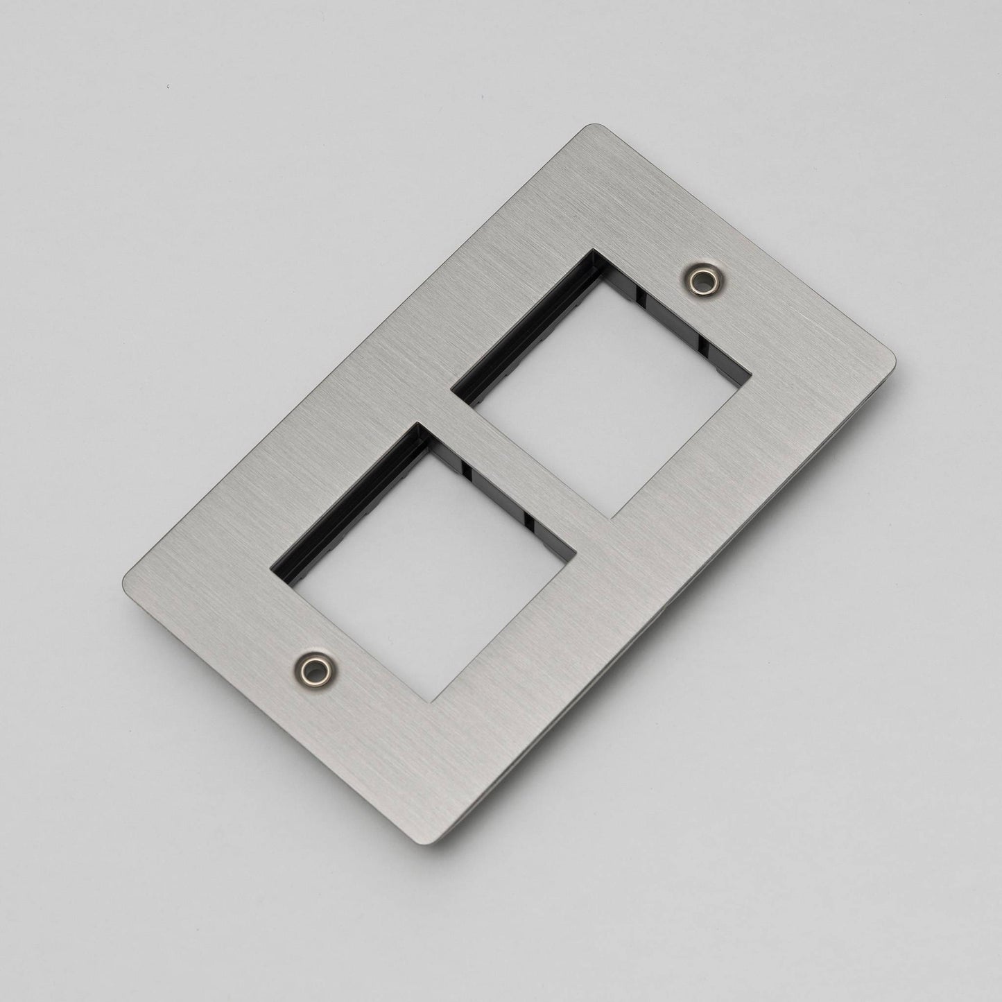 Buster + Punch 2G Wall Plate / For 2 Modules 45MM Steel