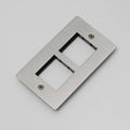 Buster + Punch 2G Wall Plate / For 2 Modules 45MM Steel