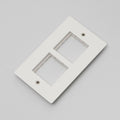 Buster + Punch 2G Wall Plate / For 2 Modules 45MM White