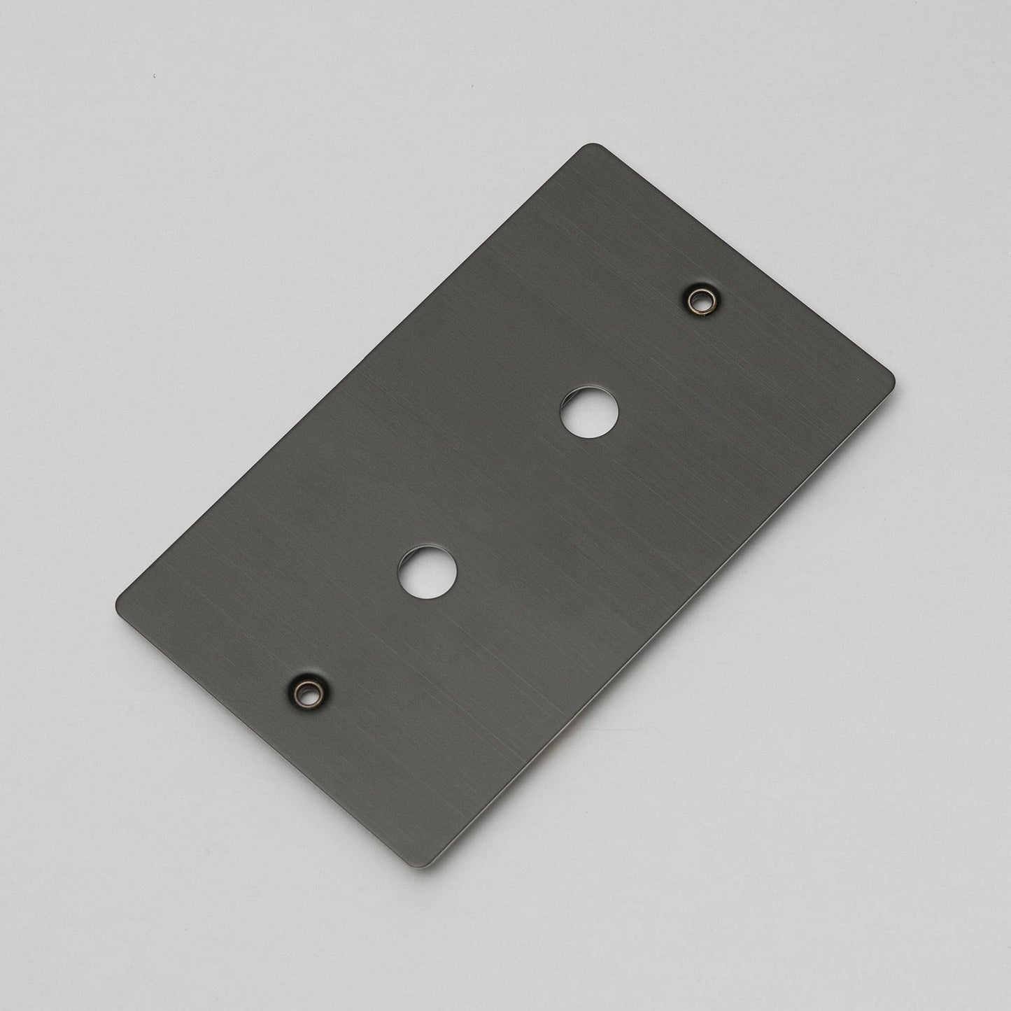 2G Wall Plate / For 2 Dimmers Or Toggles Smoked Bronze