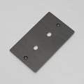 2G Wall Plate / For 2 Dimmers Or Toggles Smoked Bronze