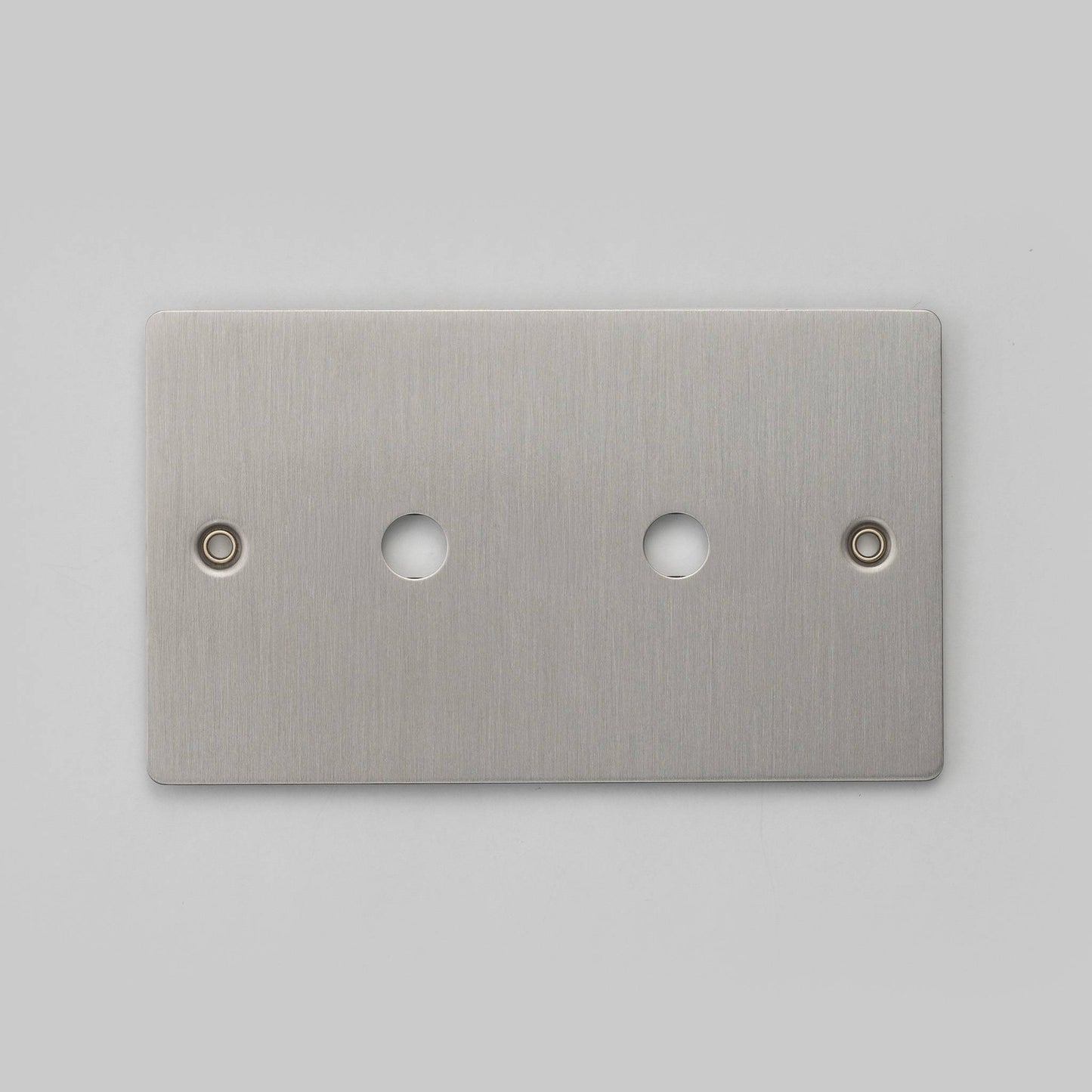 2G Wall Plate / For 2 Dimmers Or Toggles Steel lifestyle